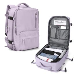 Sac à dos de voyage léger Sac à dos de grande capacité pour femmes valise multifonctionnelle USB Charging femme bagages Bagpacks 231222