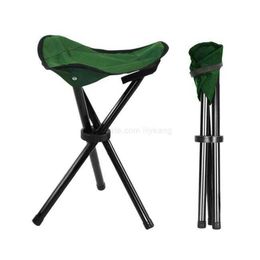 Lichtgewicht driehoekige kruk Kampmeubilair Outdoor Opvouwbare strandstoelen Draagbare visstoel Camping Statief Kruk groothandel Alkingline