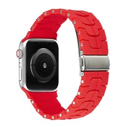 Lightwight zachte siliconen mode horlogeband slimme bandjes voor Apple Watch Band Ultra 38mm 40mm 41mm 42mm 44mm 45mm iwatch Band 8 9 4 5 6 7 Serie