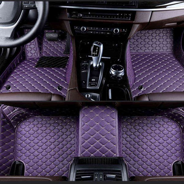 LIGOLIGO Tapis de sol de voiture personnalisés pour Skoda octavia fabia rapid superbe kodiaq yeti Double tapis de pied accessoires de voiture de style de voiture H220415