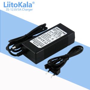 Liitokala 12,6V 5A 3A 1A Polymer Lithium Battery 18650 Charger, chargeur d'adaptateur électrique 12.6V 12.6v5a, plein de lumières changeur