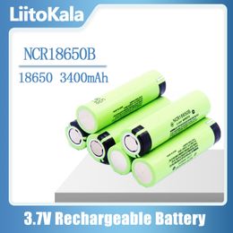 (Per zee) groothandel liitokala 18650 batterij 100% nieuwe originele NCR18650B 3.7V 3400 mAh 18650 lithium oplaadbare batterij zaklamp batterijen