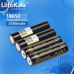 Liitokala 18650 Lithium Battery LII-35a Oplaadbare batterij 3500 mAh Hoge capaciteit 3.7V Puntige lichte zaklampbatterij
