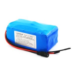 Liitokala 24V 10AH 18650 3400mAH 7S3P Batterie Pack de batterie 15A BMS 250W 29.4V 10000mAh Pack de batterie pour moteur en fauteuil roulant électrique