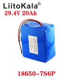 Liitokala 29.4V 20Ah 18650 3000mah 7S6P 24V 250W 350W 500W 750W Ebike batterij Elektrische fietsbatterij 24V 20Ah Lithium Batterij