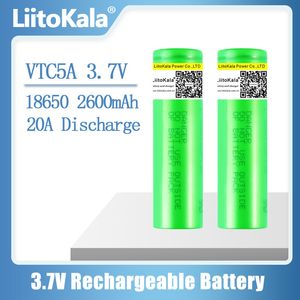 Liitokala 3.7V 18650 2600mAh VTC5A oplaadbare Li-Ion batterij US18650VTC5A Speelgoed zaklamp Ontlading 30A Voor Drone Power Tools