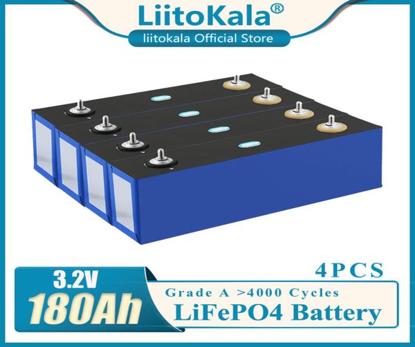 Batería LiitoKala 32V 180Ah lifepo4 DIY 12V 24V 36V 180 ah Paquete de batería recargable para coche eléctrico RV almacenamiento de energía Solar sys7828754