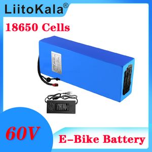 LiitoKala batterie pour vélo électrique 60V 40ah 30ah 20ah 25ah 15ah 12ah 18650 16S batterie li-ion kit de conversion de vélo bafang protection haute puissance