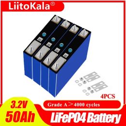 LiitoKala LiFePo4 3.2 V 50AH 5C batterie 3.2 V batterie au lithium pour bricolage 12 V e-bike e scooter fauteuil roulant AGV voiture voiturettes de Golf