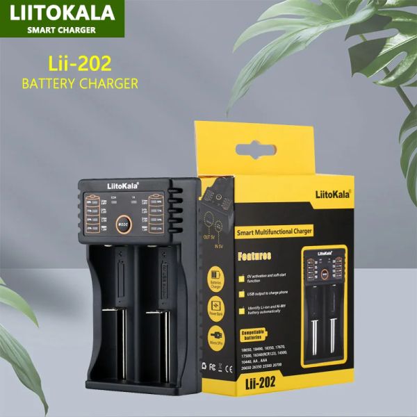 Liitokala lii-202 lii-pl2 lii-500 lii-600 lii-c2 lii-nd4 lii-m4 lii-m4s chargeur de batterie 18650 26650 21700 lithium nimh batterie