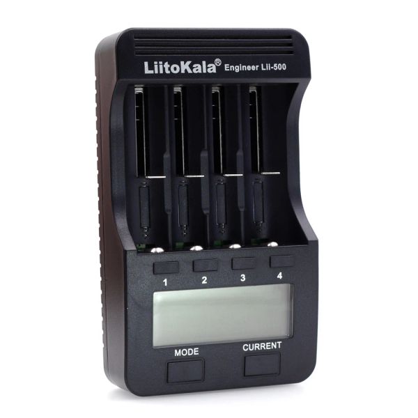 Liitokala LII-500 LCD 3.7V 18650 18350 17500 16340 18500 21700 14500 26650 AA NIMH Litio Battería de cargador Envío de cargadores