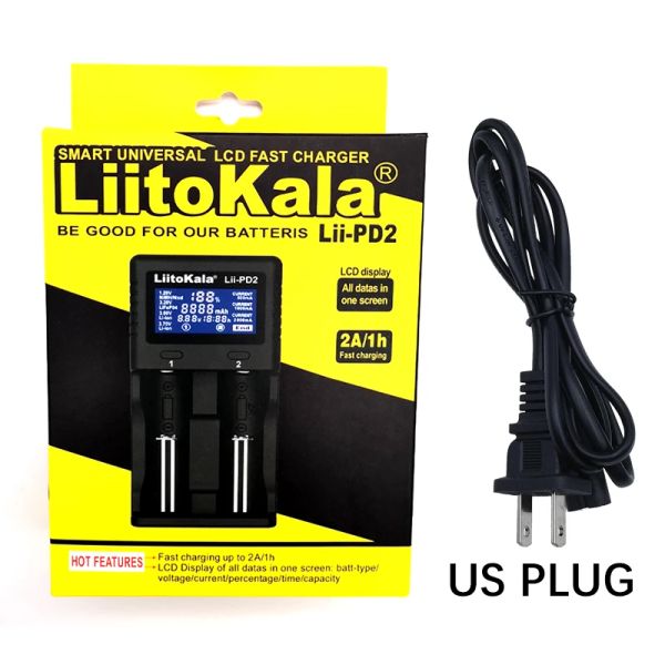 Liitokala lii-500 liipd4 lii-pd2 lii-600 18650 cargador de batería, 3.7v 20700 10440 14500 26650 1.2V NIMH AA Batería Cargador