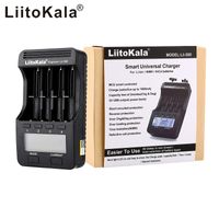 LIITOKALA LIII-500 chargeur de batterie intelligent 4 emplacements LCD affichage pour 18650 26650 16340 18350 3.7V 1.2V NI-MH NI-CD piles rechargeables de la batterie de test de la batterie