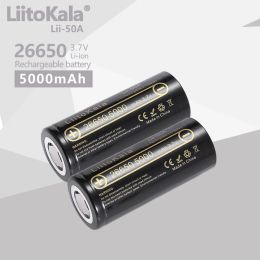 Liitokala lii-50a pointu de 3,7 V 26650 5000mA battes rechargeables déchargeur 26650-50a 20a Power Batter