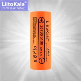 Liitokala lii-52s 3.7V 26700 5200mAh Batterie lithium haute puissance 5c 25a max 8c 40a décharge pour les batteries de vélos électriques