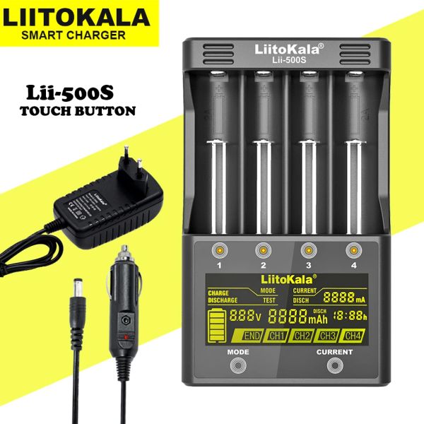 Liitokala lii-600 lii-s8 lii-500 lii-pd4 lii-500s 3.7v 18650 18350 18500 21700 14500 26650 1.2v aa nimh Lithium-Battery Charger