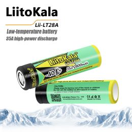 Liitokala lii-lt28a 18650 2800mAh 3.7V batería recargable 45A descarga de alta potencia para -40 ° batería de baja temperatura