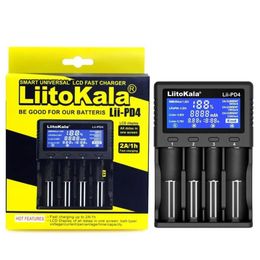 LiitoKala Lii-PD4 Lii-S2 Lii-S1 Lii500s chargeur de batterie écran LCD intelligent 2A charge rapide pour batteries au Lithium 3.7V 18650 21700 26650
