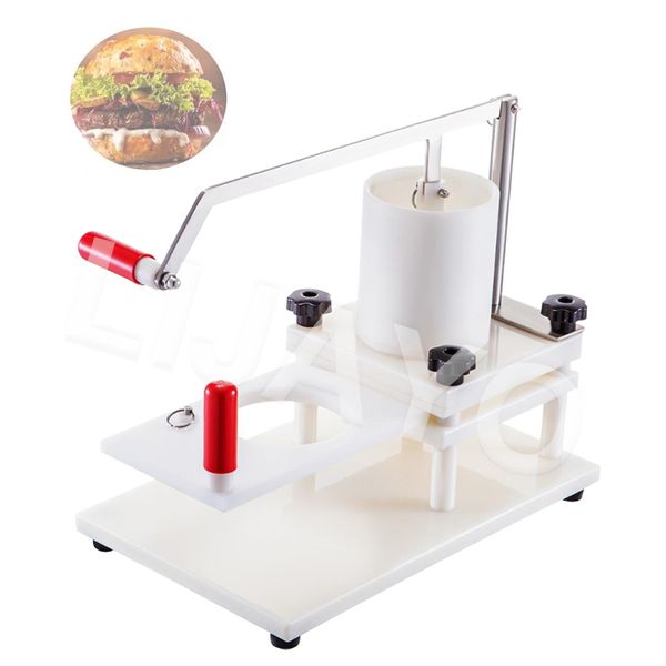 Máquina de prensa de hamburguesas redonda Manual LIJAYO, herramientas de cocina, máquina para hacer pasteles de carne y hamburguesas