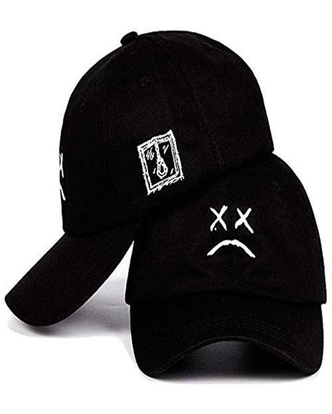 Lil Peep papa chapeau triste garçon pleurer visage casquette de Baseball brodé coton chapeau extérieur casual casquette Hip Hop Snapback Hat8479295