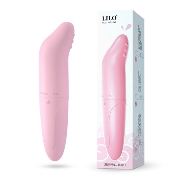 LILO lápiz labial vibrador juguete sexual juego para adultos mujeres punto G mini vibradores lápiz labial sakura con caja al por menor 080203