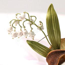 Lily of the Valley Flower Corsage broche pin dames bruiloft banket bruidsmeisje accessoires broches sieraden sieraden