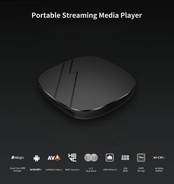 A6 PRO Android TV Box Androidtv 11.0 LPDDR4 2GB 16GB 2.4G 5G WiFi Bluetooth Amlogic S905W2 AV1 4K lecteur multimédia Smart TV BOXes