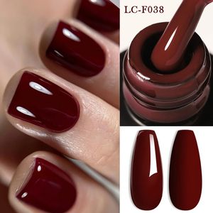 Lilycute 7ml donkere wijn rode gel nagellak nagellak Herfst Winter Hybrid Varnish Semi Permanent Soak Off UV Arts Manicure 240528