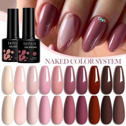 Lilycute 7 ml vernis à ongles Gel Couleurs nues semi-permanentes UV trempage de la peinture Art Esmalte EM 240425