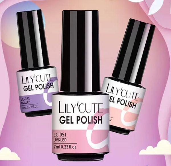 LILYCUTE 7ml vernis à ongles vernis Gel Semi Permanent couche de finition de Base vernis Gel UV LED vernis à ongles Gel d'art des ongles vernis à ongles