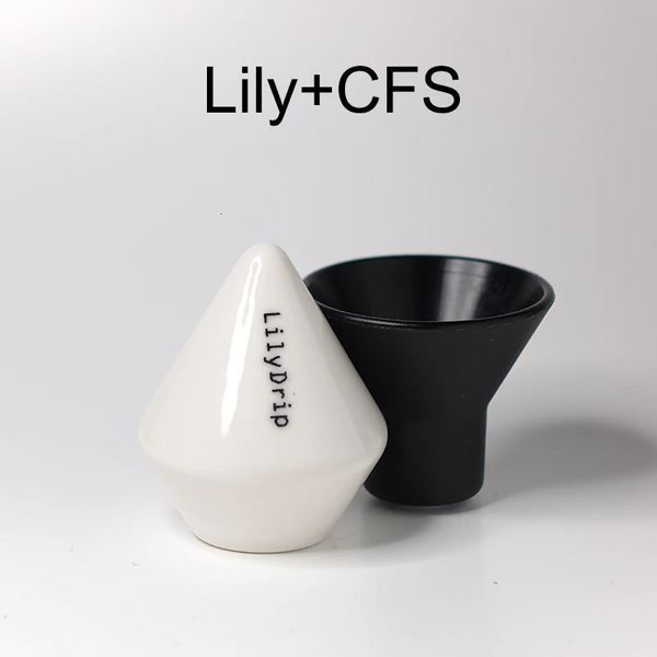 Lilydrip – transformateur de filtre à café en céramique, ensemble de machines à verser, améliore le débit d'égouttement, accessoires Pour Bar 231225