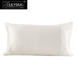 Lilysilk Pillowcase 100 Silk Pure 16 Momme Natural For Hair Luxury 50x90cm ivoor Home Textile 201114