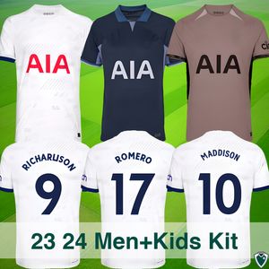 Lilywhites Maillot de football Spurs Fan Gear Spurs Replica Kit 23 24 ans pour hommes et enfants North London Derby Shirt