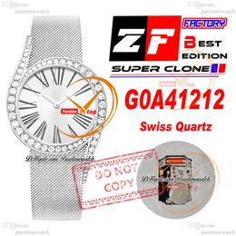 GALA GALA G0A41212 Quartz Swiss Womens Watch ZF Diamants Diamants Silver Dal