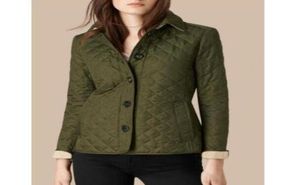 Limited Classic Women England Fashion Diamond Jacket British Quilted Blazers Solid Coat Single Breasted Slim London Brit Jackets B3009015