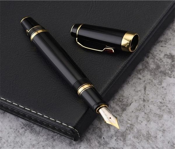 Stylo plume classique à pointe rétractable 14K en édition limitée, stylos à encre d'écriture de haute qualité pour bureau d'affaires avec diamant et Ser9798360