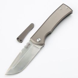 Limited Edition Chaves Flipper Folding Knife 3,25 "M390 Satijnen Blade Titanium handgrepen Survival Camping Tactical Pocket Knives Utility EDC Tools