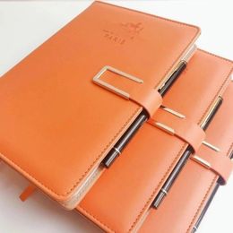 Limited Edition Orange Wallet Luxury Brand Women's Notebook Diary Classic Designer Men's Coin Portemonches Copput Bags Book Notepad
