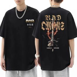 Limited Edition Rock Band Bad Omens The Concrete Forever Tour Graphic T-Shirt Men Casual Gothic Vintage T-Shirt Short Sleeve 240424