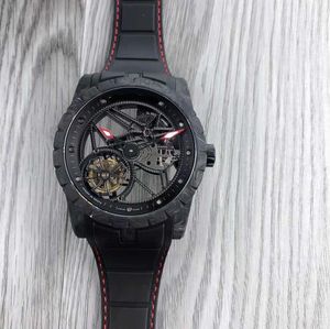 Edición limitada SUPERCLONE Tourbillon reloj serie Wangzhe reloj de marca tourbillon de fibra de carbono mecánico automático para hombres