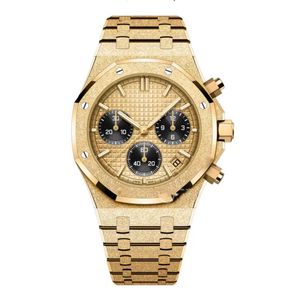 Limited Heren Designer Frost Gold Steel Watch Hoge kwaliteit Automatische AAA Horloges met doos 41MM Orologio Uomo Waterdicht Montres De Luxe