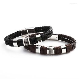 Beperkte pulseira masculina feminina gevlochten pu lederen armbanden voor armband mode mode mannen sieraden keten