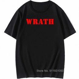 Limited WRATH Natuurlijke Selecti Logo Ontwerp Grafisch Mannen Zwart T-Shirt Zomer Fi Streetwear O Hals 100% Cott Korte mouw O9tR #