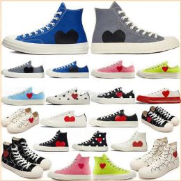 Lin 2021 classique casual hommes femmes 1970 chaussures de toile star Sneaker mandrin 70 mandrins des années 1970 Grands yeux rouge plate-forme en forme de coeur Baskets conjointement nommées