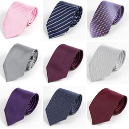 Nekbanden linbaiway 8 cm formele zaken voor mannen vrouwen klassieke polyester stropdassen bowtie bruiloft bruidegom aangepast logo11