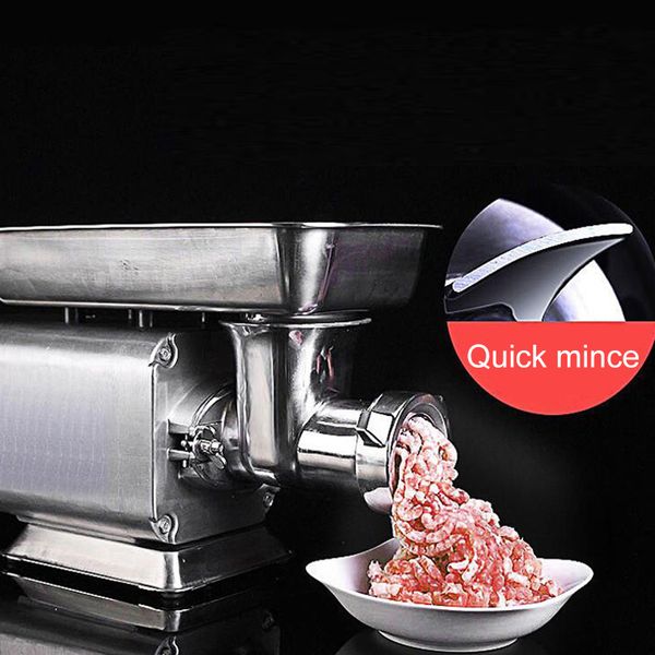 Picadora de carne eléctrica LINBBOSS, máquina para rellenar salchichas de acero inoxidable, picadora doméstica de alta resistencia, electrodomésticos de cocina para el hogar, 1100W