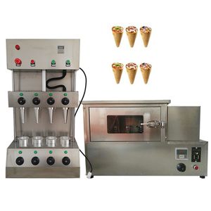 Máquina para hacer conos de Pizza LINBOSS de 110V y 220V, máquina comercial para dar forma a Pizza personalizable de acero inoxidable con horno y vitrina a la venta