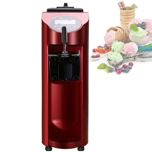 Máquina de helados de servicio suave de yogur comercial LINBOSS, máquina de helados de cono dulce de sabores eléctricos, máquina de hielo portátil