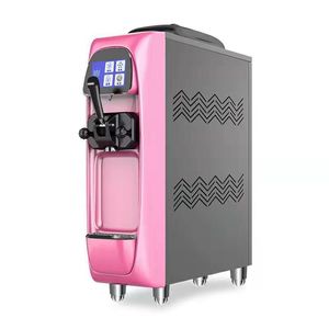 LINBOSS entièrement automatique commerciale douce 1 machine à crème glacée aromatisée maison mini machine de bureau de crème glacée molle à vendre