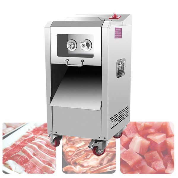 Máquina cortadora de carne LINBOSS, cortadora de carne en cubitos comercial multifuncional, máquinas de procesamiento para cortar pescado Por